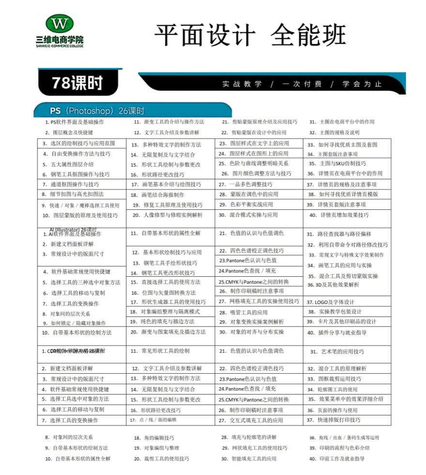 义乌平面设计课程