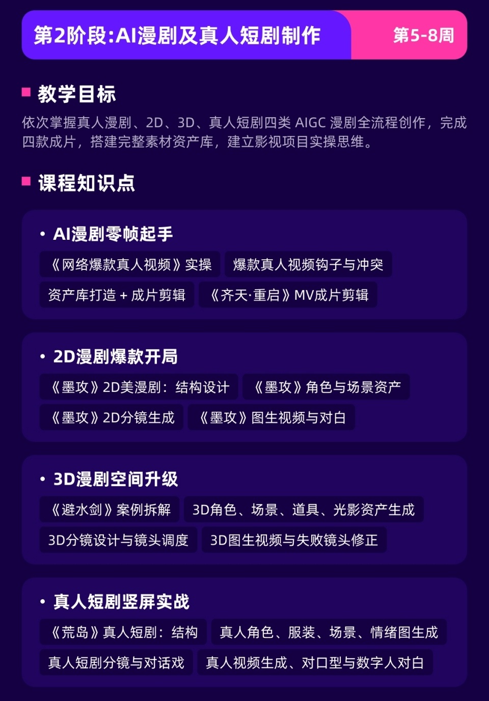 AIGC短视频课程开课啦！火热报名中！