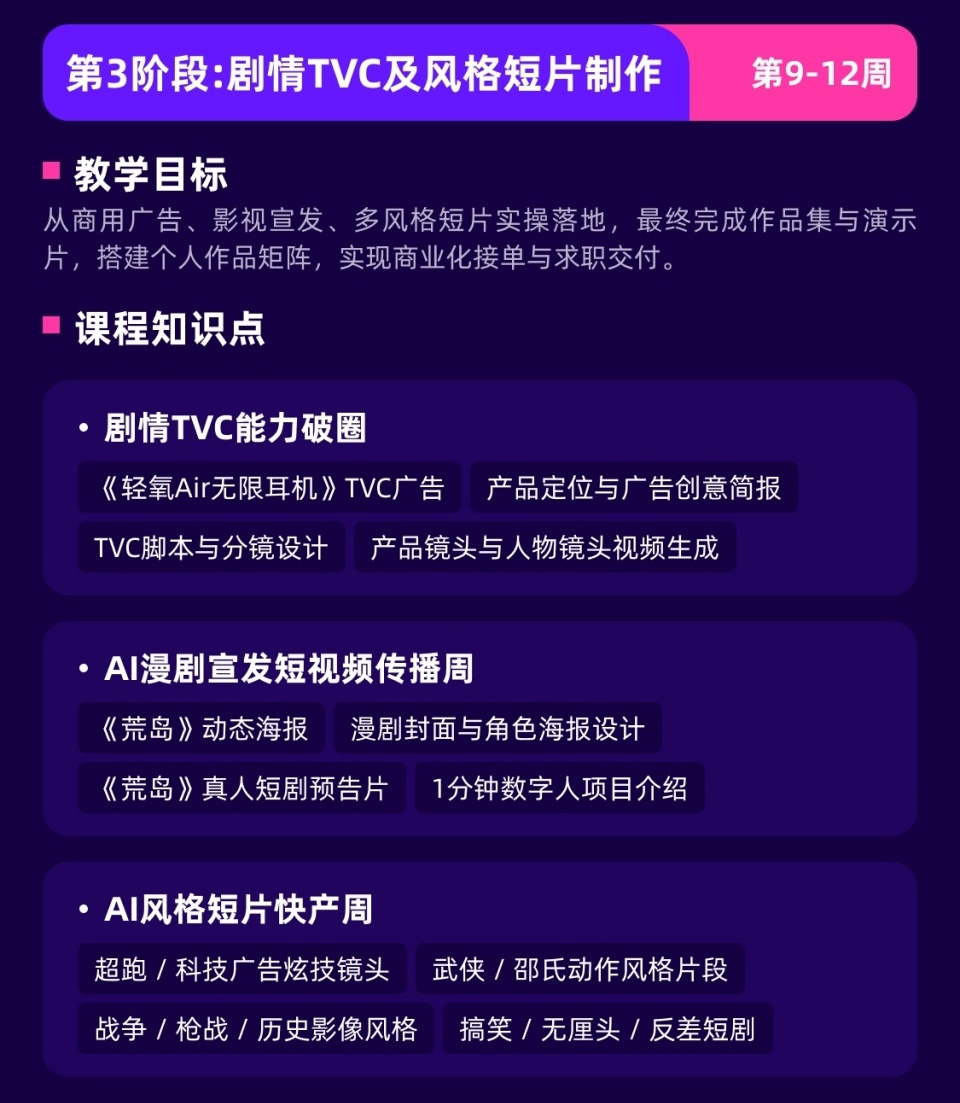 AIGC短视频课程开课啦！火热报名中！