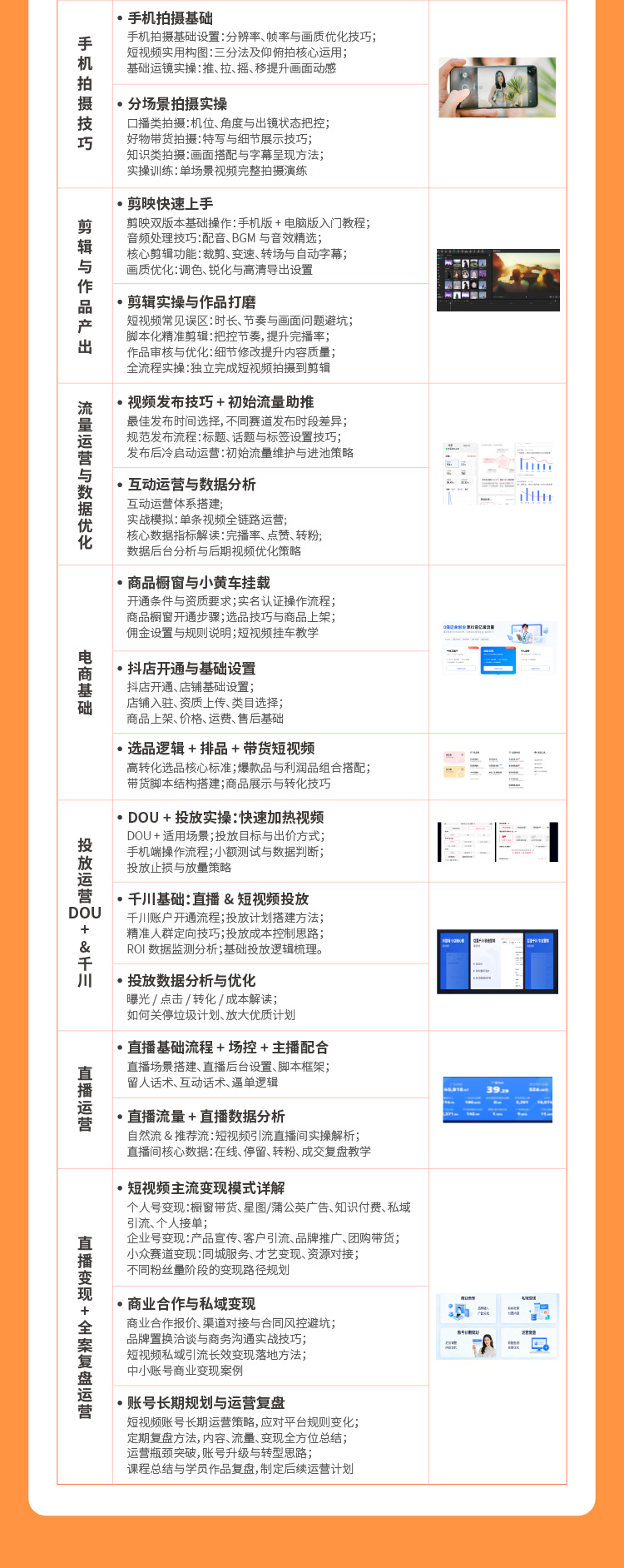 短视频拍剪运营综合实战课程开课啦！火热报名中！