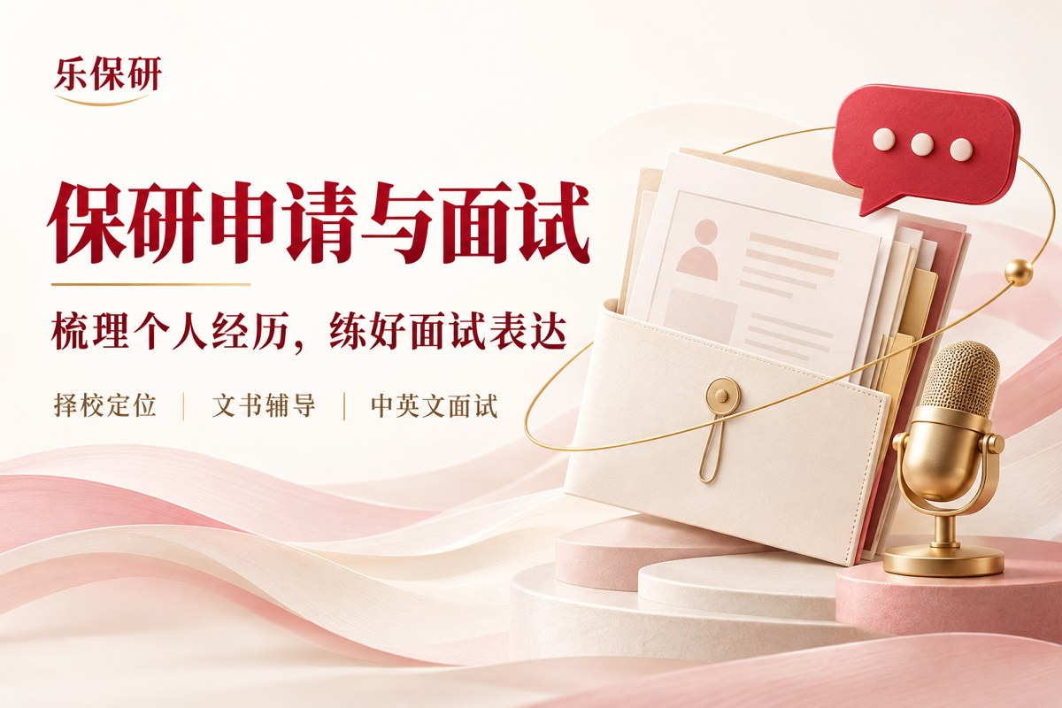 保研申请与面试课程