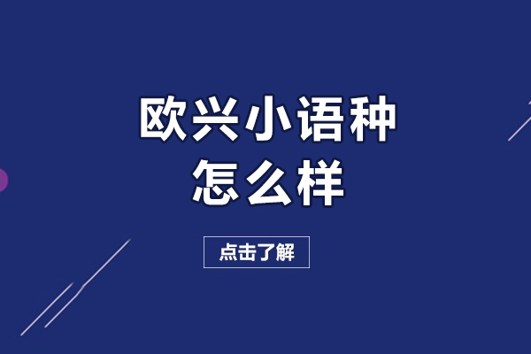 青岛欧兴小语种怎么样-欧兴小语种有哪些优势