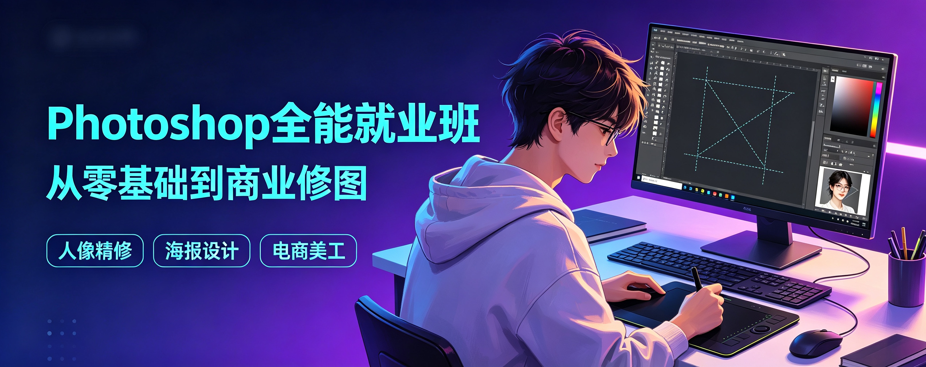 义乌市photoshop培训机构服务揭秘,行业头部实力助你上岸