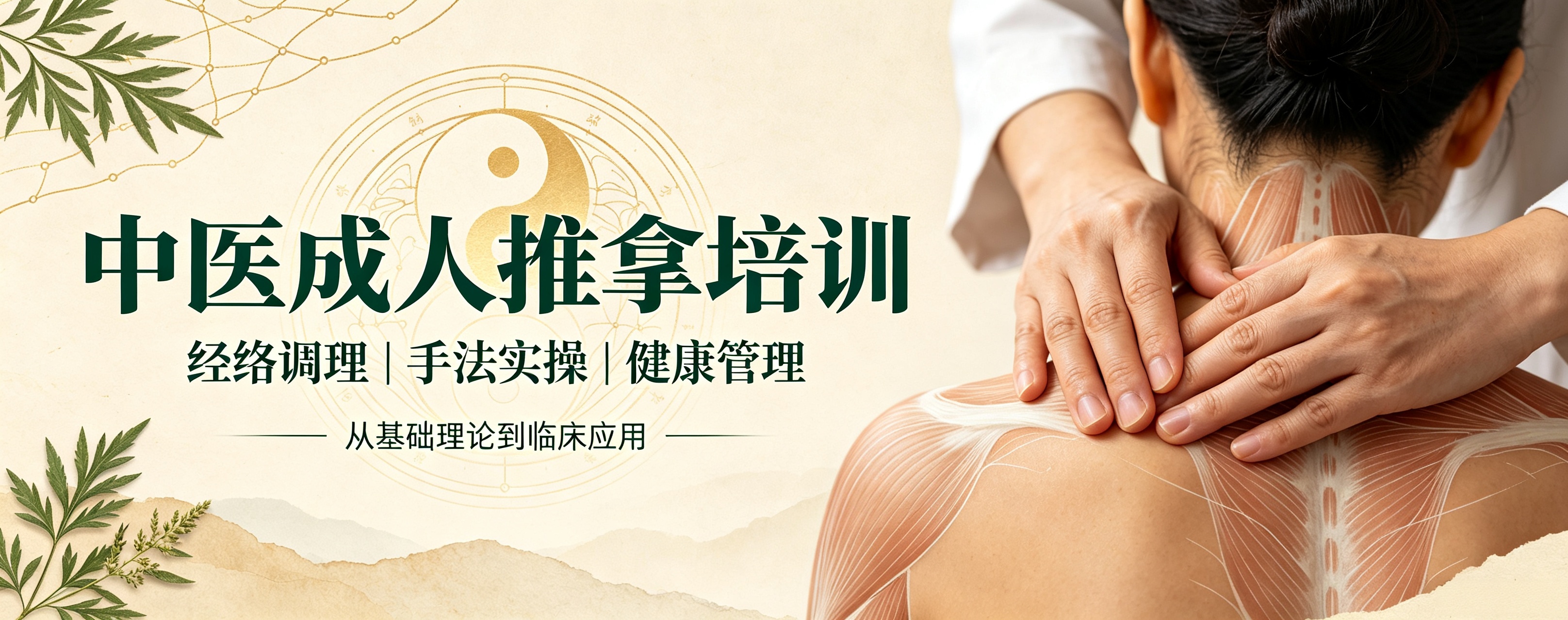 山东青岛成人推拿培训班，从穴位辨识到实操手法，系统学透绿色疗法
